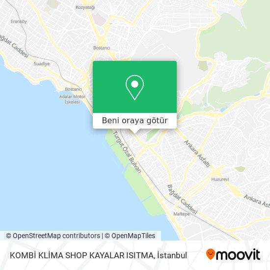 KOMBİ KLİMA SHOP KAYALAR ISITMA harita