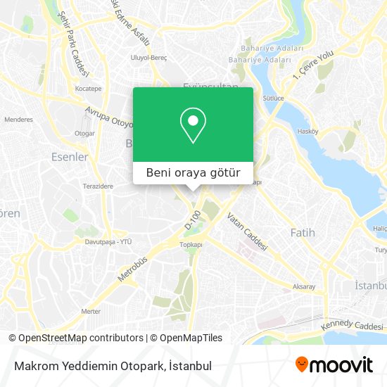 Makrom Yeddiemin Otopark harita