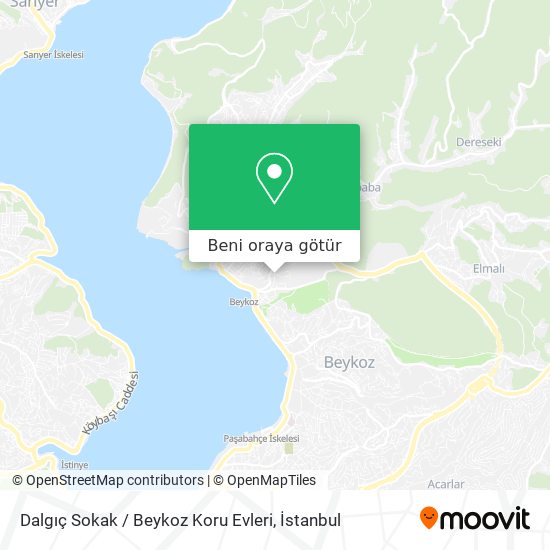 Dalgıç Sokak / Beykoz Koru Evleri harita