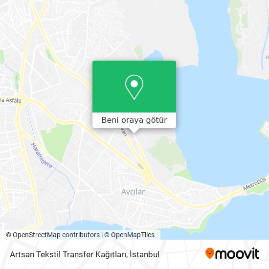 Artsan Tekstil Transfer Kağıtları harita