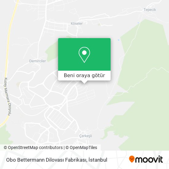 Obo Bettermann Dilovası Fabrikası harita
