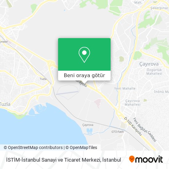 İSTİM-İstanbul Sanayi ve Ticaret Merkezi harita