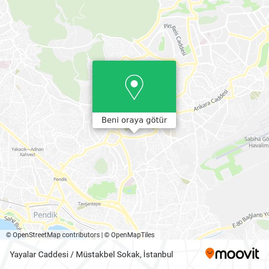 Yayalar Caddesi / Müstakbel Sokak harita