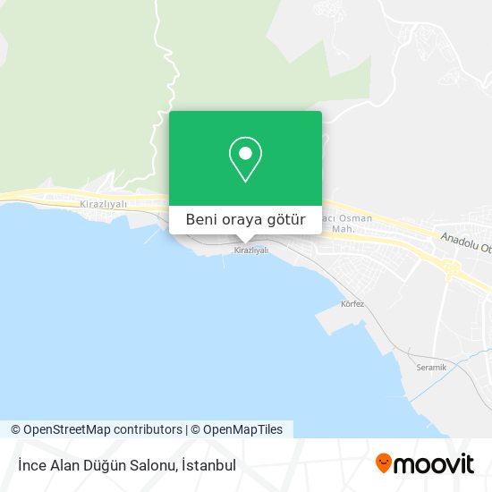 İnce Alan Düğün Salonu harita