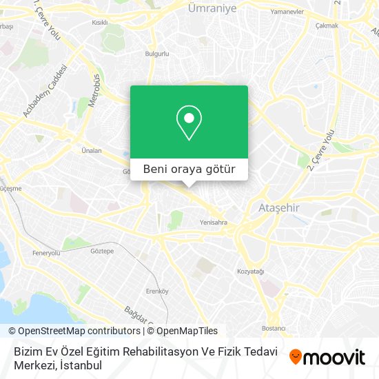 Bizim Ev Özel Eğitim Rehabilitasyon Ve Fizik Tedavi Merkezi harita