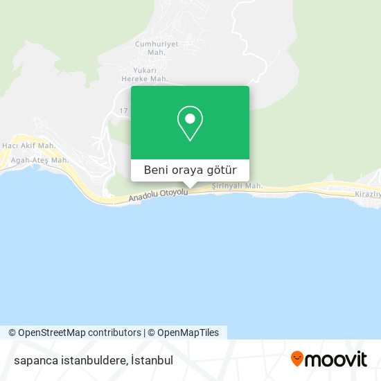 sapanca istanbuldere harita