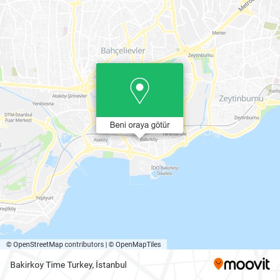 Bakirkoy Time Turkey harita