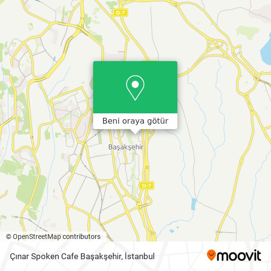 Çınar Spoken Cafe Başakşehir harita