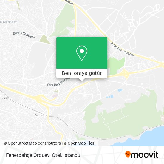 Fenerbahçe Orduevi Otel harita