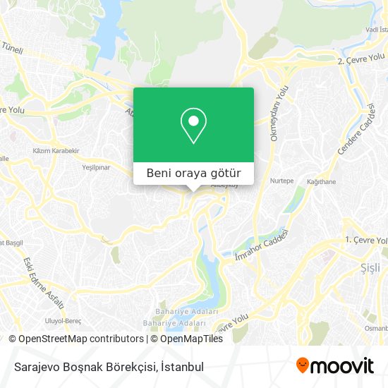 Sarajevo Boşnak Börekçisi harita