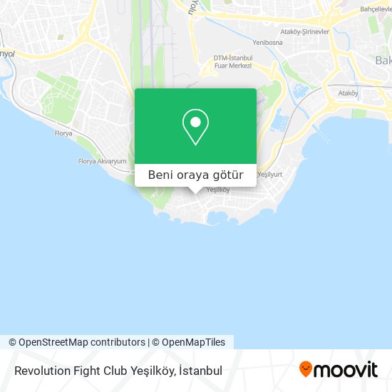 Revolution Fight Club Yeşilköy harita