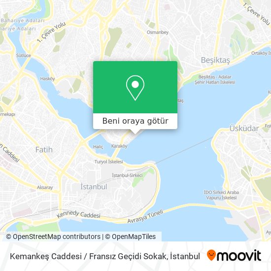 Kemankeş Caddesi / Fransız Geçidi Sokak harita