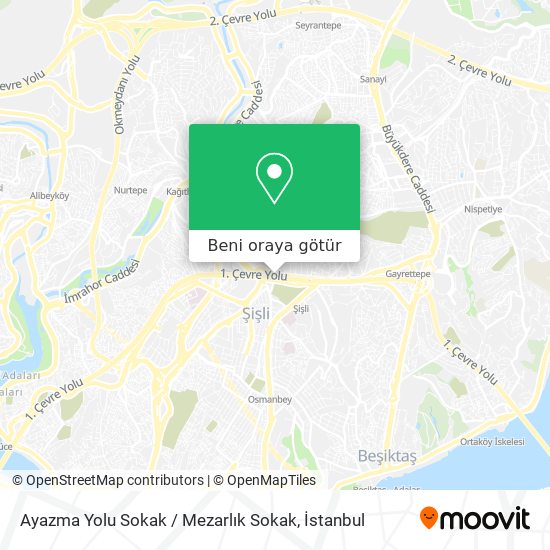 Ayazma Yolu Sokak / Mezarlık Sokak harita