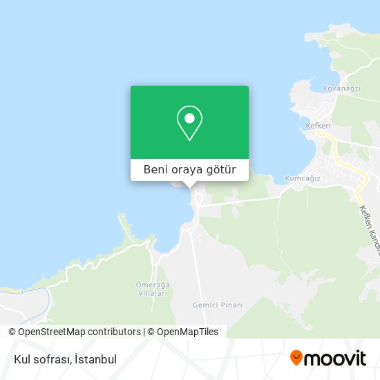 Kul sofrası harita