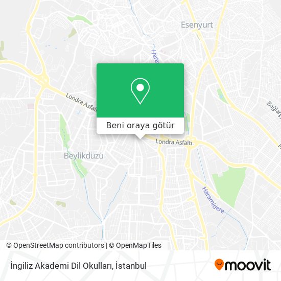 İngiliz Akademi Dil Okulları harita