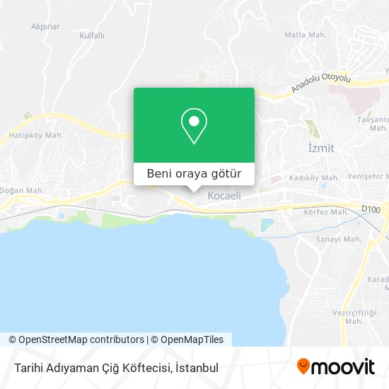 Tarihi Adıyaman Çiğ Köftecisi harita