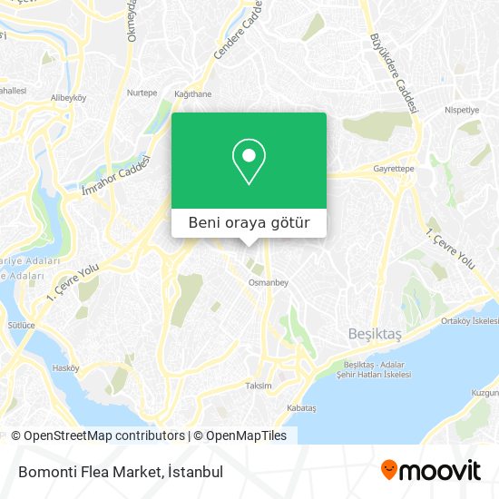 Bomonti Flea Market harita