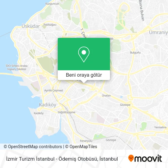 İzmir Turizm İstanbul - Ödemiş Otobüsü harita