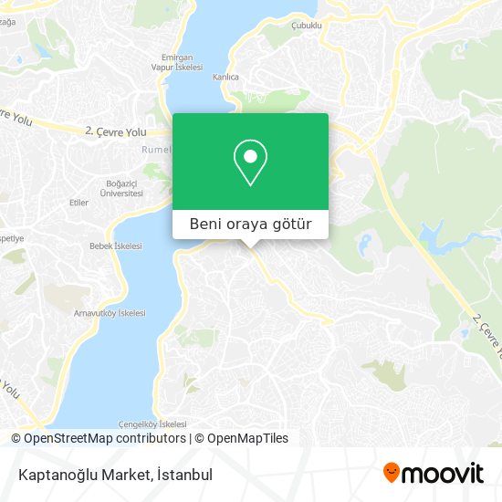 Kaptanoğlu Market harita