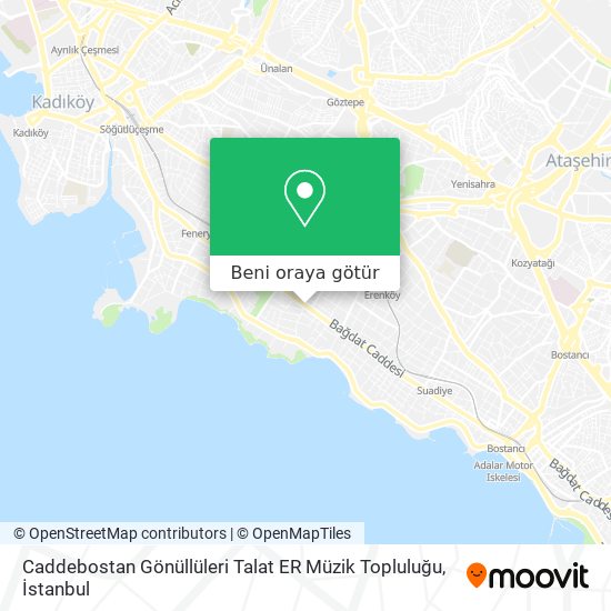 Caddebostan Gönüllüleri  Talat ER Müzik Topluluğu harita