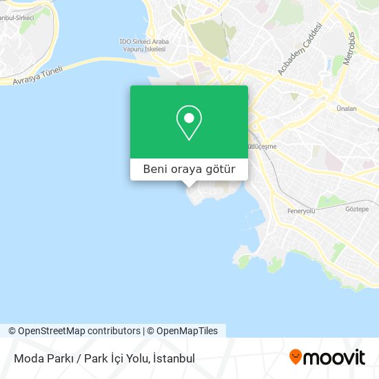 Moda Parkı / Park İçi Yolu harita