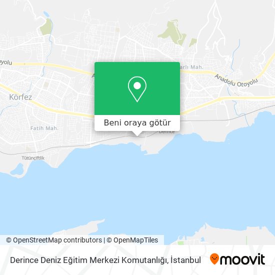 Derince Deniz Eğitim Merkezi Komutanlığı harita