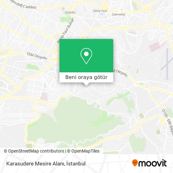 Karasudere Mesire Alanı harita