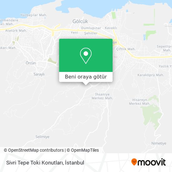 Sivri Tepe Toki Konutları harita
