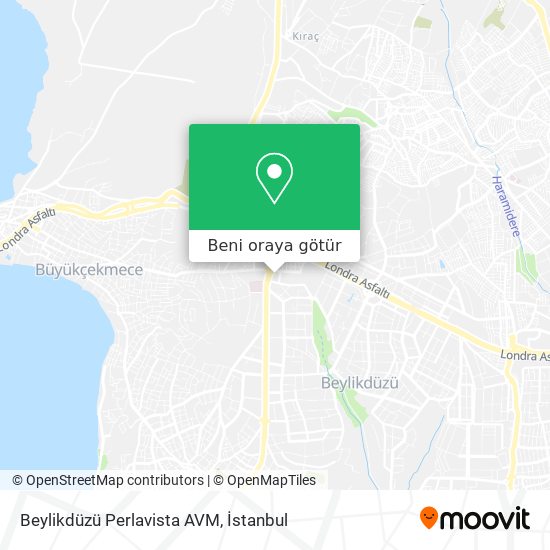 Beylikdüzü Perlavista AVM harita