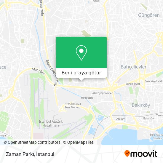 Zaman Parkı harita