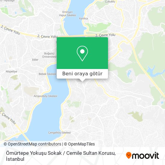 Ömürtepe Yokuşu Sokak / Cemile Sultan Korusu harita