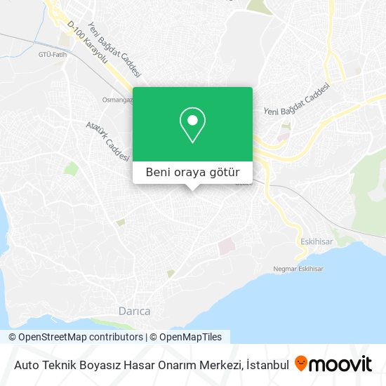 Auto Teknik Boyasız Hasar Onarım Merkezi harita