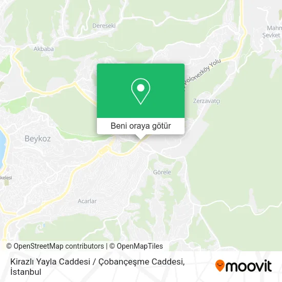 Kirazlı Yayla Caddesi / Çobançeşme Caddesi harita