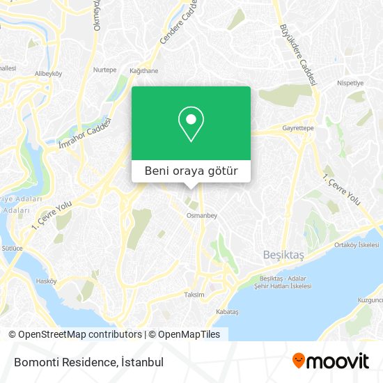 Bomonti Residence harita