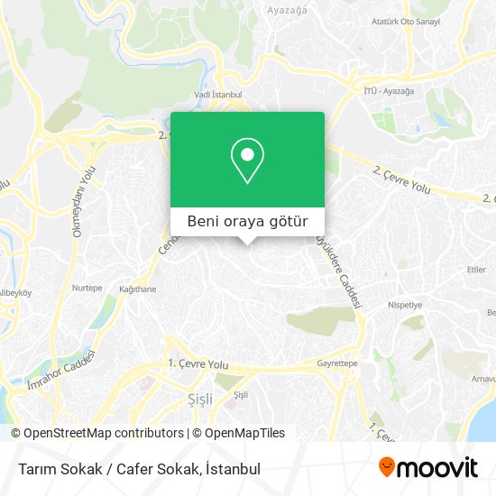 Tarım Sokak / Cafer Sokak harita