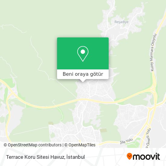 Terrace Koru Sitesi Havuz harita