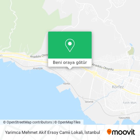 Yarimca Mehmet Akif Ersoy Camii Lokali harita