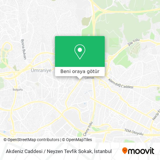 Akdeniz Caddesi / Neyzen Tevfik Sokak harita