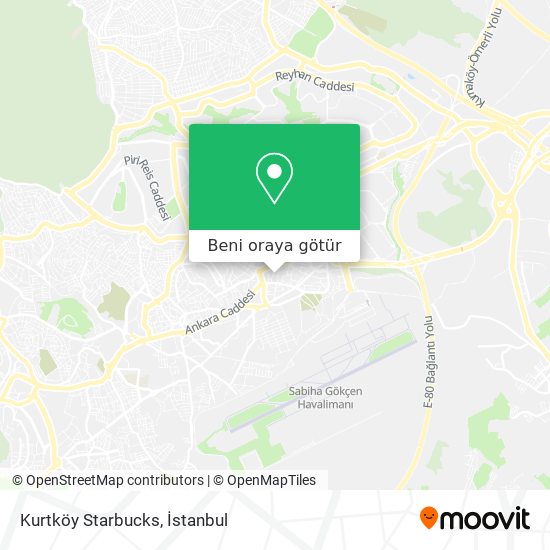 Kurtköy Starbucks harita