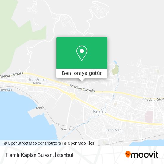 Hamit Kaplan Bulvarı harita
