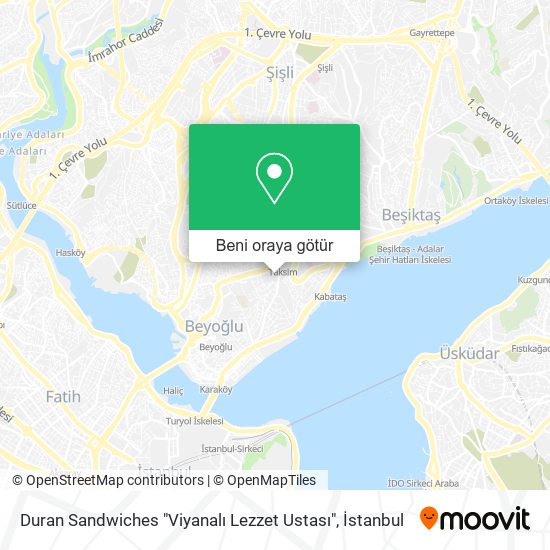 Duran Sandwiches "Viyanalı Lezzet Ustası" harita