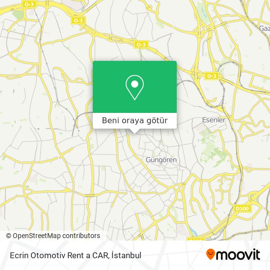 Ecrin Otomotiv Rent a CAR harita