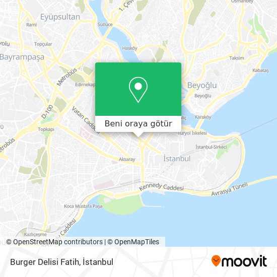 Burger Delisi Fatih harita