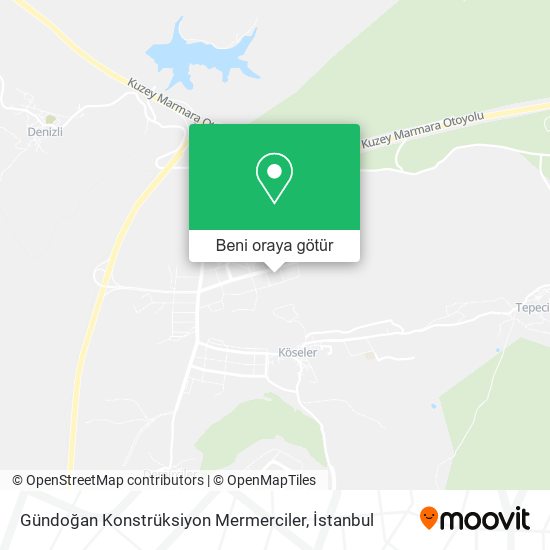 Gündoğan Konstrüksiyon Mermerciler harita