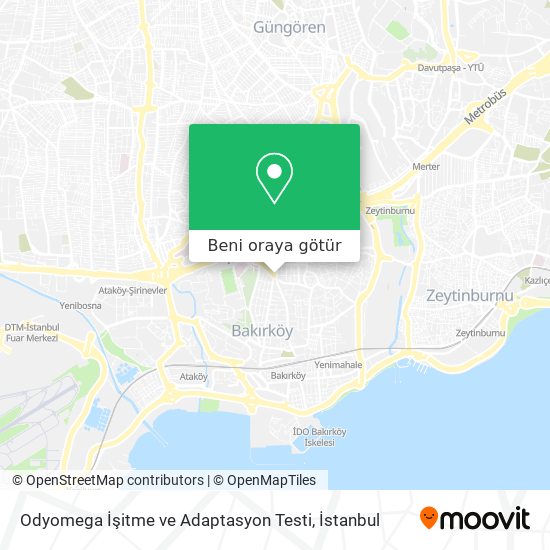 Odyomega İşitme ve Adaptasyon Testi harita