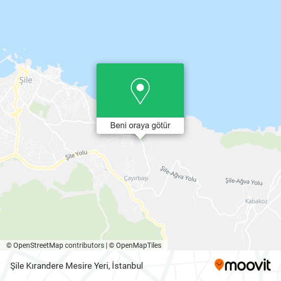 Şile Kırandere Mesire Yeri harita