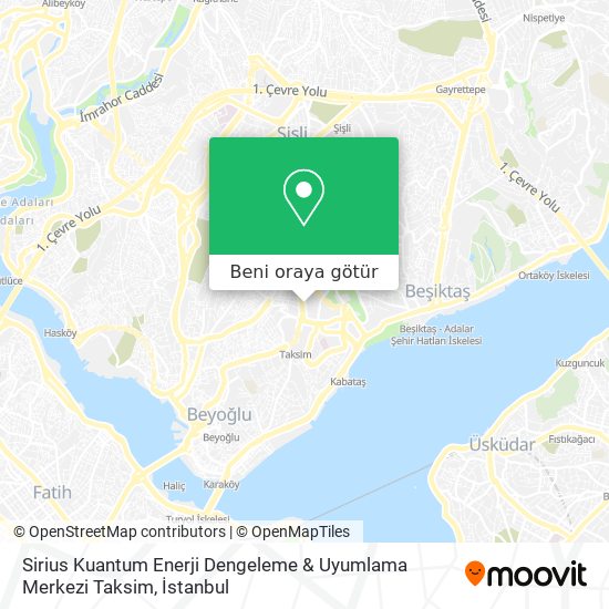 Sirius Kuantum Enerji Dengeleme & Uyumlama Merkezi Taksim harita