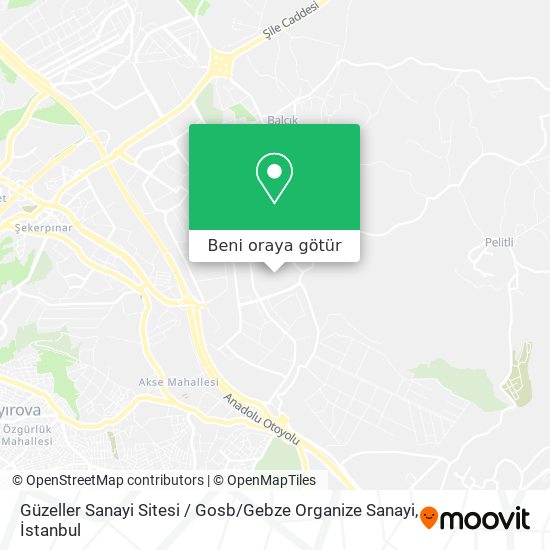 Güzeller Sanayi Sitesi / Gosb / Gebze Organize Sanayi harita