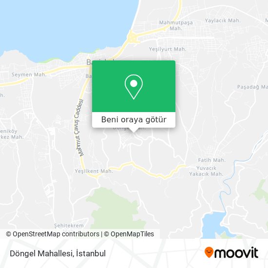 Döngel Mahallesi harita