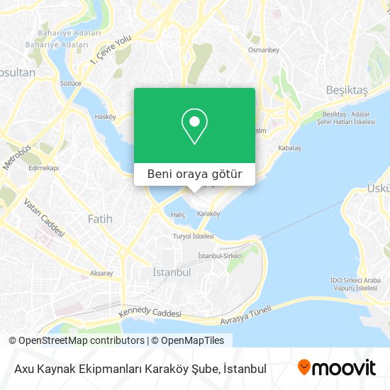 Axu Kaynak Ekipmanları Karaköy Şube harita